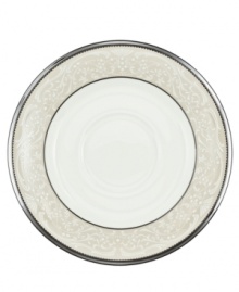 For more than 90 years, Noritake has made an art of setting the table. Whether you host gala home soirees or prefer to dine casually with the family, Noritake has a perfect tabletop setting for you. The formal Silver Palace collection is a masterpiece of  textural contrast, combining smooth white bone china with a band of embossed, silver-trimmed detailing, lavishly finished with a polished platinum rim.