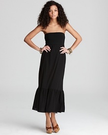 Splendid's white ruffled-hem maxi does double duty as a convertible skirt. What could be better than two looks in one?