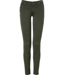 Set the foundations for cool daytime looks with Seven for all Mankinds figure-hugging Second Skin jean leggings - Classic five-pocket style, button closure, zip fly, signature embroidered back pockets - Mid-rise, extra form-fitting - Pair with a light cashmere pullover and flats, or a printed tee and edgy moto boots