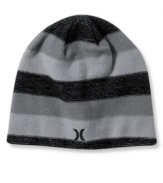 Stay warm and look cool in this Hurley beanie.