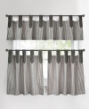 A stylish way to show your stripes. The tab-top design of the Ticking Stripe café curtain accents the classic stripe pattern with casual, chic flair. Featuring pure cotton.