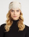 EXCLUSIVELY AT SAKS.COM. Dyed coyote fur meets ultra-soft jersey knit wool for a lovely, luxe hair ornament.Dyed coyote furMerino woolDry cleanImportedFur origin: USA