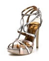 In gilded silver and bronze, the IVANKA TRUMP Monalee sandals offer metallic glamour for the girl who shines.