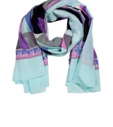 Wrap yourself up in high style with this Pucci printed cotton pareo - Geometric printed easy-to-style scarf - Style with an elevated jeans-and-tee ensemble or tie around your waist for beachside chic