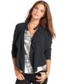 Rev up your wardrobe with this Calvin Klein Jeans jacket, a moto-inspired topper perfect for barely chilly days.