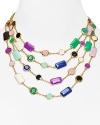 Get to the heart of the scatter with this tiled necklace from kate spade new york. It flaunts a bold vibe, with its gold chain and perfectly placed pops of color.