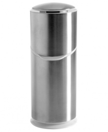 Keep your sink neat and tidy with this Stainless Steel Toothbrush Holder from Oxo. Features an angled opening for easy access, internal rings to keep toothbrushes upright and an internal divider that can accommodate large ergonomic toothbrushes and be removed for easy cleaning. Air vents on the top and bottom allow toothbrushes to dry after use.