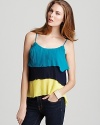 Patterson J. Kincaid Top - Delta Tiered Color Block