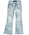 Add some flare. She'll love the little details, comfort and style of these jeans from Jessica Simpson.