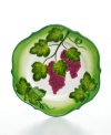 A fun bunch, the Grape salad plate from Martha Stewart Collection is bursting with figural detail, from its juicy purple fruit to leaf and vine accents.