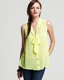 Patterson J. Kincaid Tank - Flemming Tie Neckline