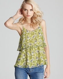 Patterson J. Kincaid Tank - Ivy Drop Ruffle