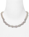 Dress up your signature LBD with Majorica's glowing pearl necklace with sparkling cubic zirconia accents.