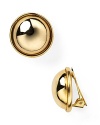 Gold button earrings are synonymous with timeless style, and in a bold size this pair from Lauren by Ralph Lauren command attention.