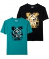 Livin' LARGE: Short-sleeved tee with an oversized shield graphic from LRG.