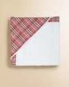 Baby will be comfy and cozy in this warm, pure cotton blanket with check pattern.CottonMachine washImported