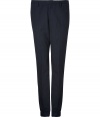 Exquisitely tailored for a flawless fit, Marc by Marc Jacobs pinstriped pants are a wardrobe staple guaranteed to give your look a seamlessly sophisticated edge - Side and buttoned back slit pockets, hidden hook closure, belt loops - Contemporary tailored fit - Wear with an immaculately cut shirt and matching pinstriped blazer