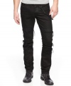 Rock new style. These slim-fit black wash jeans from INC International Concepts give you great downtown style.