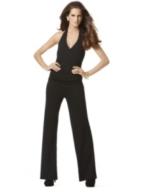 A sleek jersey jumpsuit from INC makes the ultimate backdrop for statement jewelry and fabulous heels!