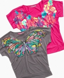 Her style will never look drab when she's dressing in these dolman tees from Epic Threads.