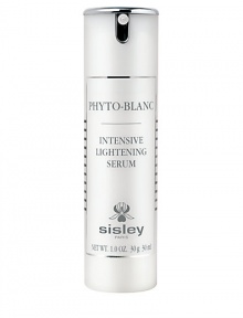 Created by Sisley research, Phyto-Blanc Intensive Lightening Serum has been formulated to effectively combat the appearance of dark spots, reducing their intensity to gradually reveal the skin's natural radiance. Skin is soft, supple and moisturized. Complexion is luminous and flawlessly even.  Lightweight and fluid, this serum does not stick and is instantly absorbed, leaving a sensation of softness and well-being on the skin.