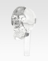 An edgy piece from the revered furniture designer's debut tabletop collection, handcrafted in fine crystal in the shape of a skull. Wipe clean2W X 4LImported