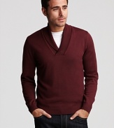 A classic shawl collar sweater, rendered in rich wool from BOSS Black.