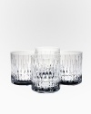 An elegant set of crystal barware favorites, handcut with striking detail to enliven any evening or occasion. Set of 4 Full lead crystal Each, 3½ high Hand wash Imported 