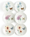 Spring is perpetually in season with whimsical Butterfly Meadow dinnerware. Dishes like these party plates boast colorful blooms and butterflies that mingle on beautifully scalloped, white porcelain for a sweet, breezy scene that's made to mix and match. Qualifies for Rebate