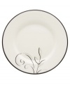 A fluid contemporary pattern with subtle shimmer dances along the edging of this versatile plate. As a stylish accent for entertaining or a simple way to spruce up an everyday meal, the Voila collection always looks right. Qualifies for Rebate