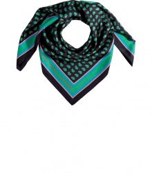 Add a stylish accent to your daytime look with this whimsical printed silk scarf from Marc by Marc Jacobs - Easy-to-style length, all-over print, logo detail - Pair with an elevated jeans-and-tee ensemble or tie it around the handle of your favorite It bag