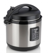 Give yourself a choice when it comes to cooking. This multi-cooker from Fagor replaces several kitchen standards – slow cooker, pressure cooker and rice steamer – providing the versatility you need to produce dozens of delicious dishes. Model 670040230.