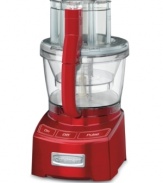 The stunning retro red speaks for itself, creating a bright and lively atmosphere in a kitchen full of style. Masterful meals come easy with the extra set of hands this food processor provides, fixing soups, casseroles and delectable dishes like a seasoned professional. 10-year warranty. Model FP-12MR.