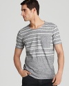 HUGO Dug Melange Striped Tee