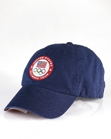 Finished with signature embroidery, our cotton twill sport cap celebrates Team USA's participation in the 2012 Olympics.