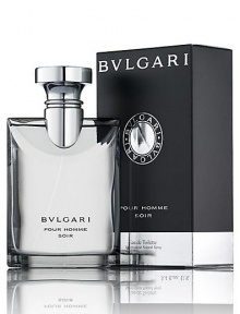 Seductive and precious, Pour Homme Soir is the richest and most sophisticated Bvlgari fragrance for men. Top notes: Darjeeling tea, life scent Middle notes: Guaiac wood of Paraguay Base notes: Amber, musk Eau de Toilette Spray, 3.4 oz.