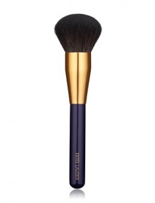 Buff to perfection. Essential for any powder foundation, this brush is engineered to provide fuller coverage and a more polished look than the Powder Brush. Ideal for use with Estée Lauder Nutritious Vita-Mineral Loose Powder and Double Wear Powder Makeup. All Estée Lauder brushes are composed of the finest quality materials and are designed to ensure the highest level of makeup artistry. 