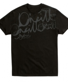 Write on. This O'Neill graphic tee shirt is scribbled to perfection.