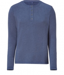 Casual and stylish, this henley-inspired sweatshirt adds trend-right style to your favorite basics - Round neck, front button half placket, long sleeves, slim fit - Wear with jeans or chinos and retro-inspired trainers