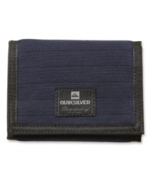 Keep your cards in style with these textured and corded wallet from Quiksilver.