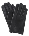 When your cold-weather gear requires a little more sophistication, turn to these classic leather gloves from Calvin Klein.