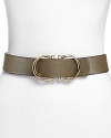 Constructed in saffiano-finished leather and accented by bold hardware, this reversible belt from Salvatore Ferragamo adds polished versatility to every look.