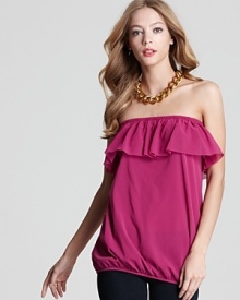 Quotation: Sweet Pea Top - Strapless Ruffle