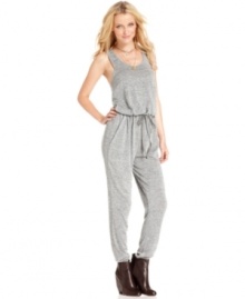 Perfectly paired with booties, these RACHEL Rachel Roy jumpsuit is oh-so effortless chic for an on-trend look!