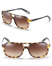 Retro-inspired aviator sunglasses with double bridge design from Ralph by Ralph Lauren.