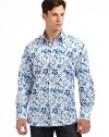 THE LOOKSpirited Euro stylingFun floral, striped and paisley combo printSignature square buttonsDistinctive button-down collarLong sleeves with button cuffsTHE MATERIALCottonCARE & ORIGINMachine washImported