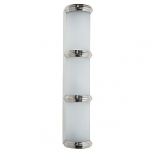 Influenced heavily by art deco and modern architecture, this wall sconce fits perfectly in any modern home.