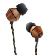 These in-ear headphones by Marley Jammin' are made from real wood and deliver great sound quality. Makes a great gift for the music enthusiast.