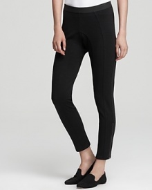 For work or weekends, these Rebecca Taylor ponte leggings are the ideal choice-easy, comfy and oh-so cool with exposed gold zips at the ankles for a touch of tough-luxe style.