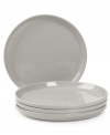 Keep the kitchen and table in check with Stax Living dinnerware. A simple gray finish adorns dinner plates for everyday use, in a shape designed for efficient stacking and storage. Perfect for small spaces!